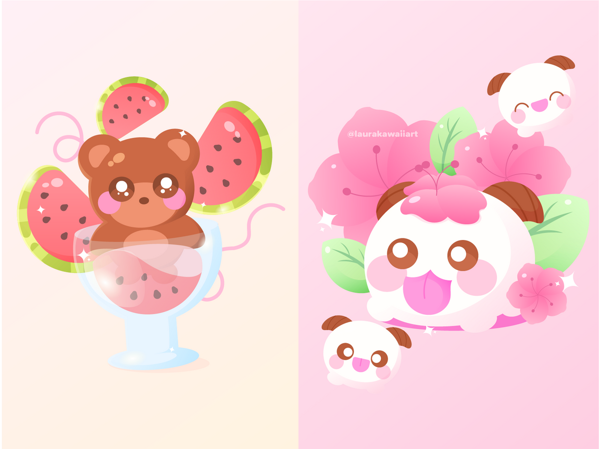 Comisión de Escena Kawaii | Ilustración Personalizada 🌸✨