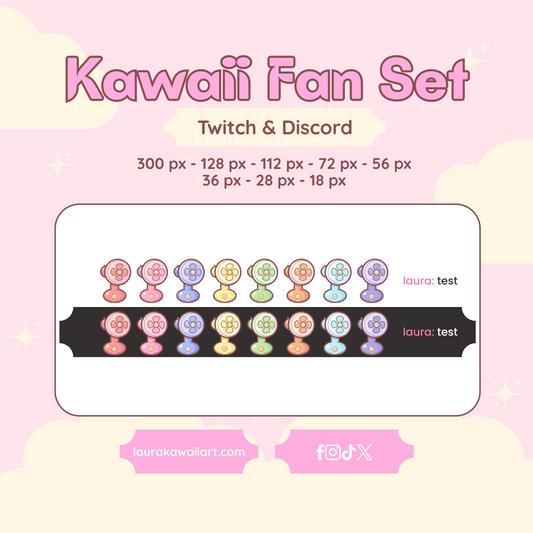 Kawaii Fun Set ✨- Badge Pack for Twitch & Discord