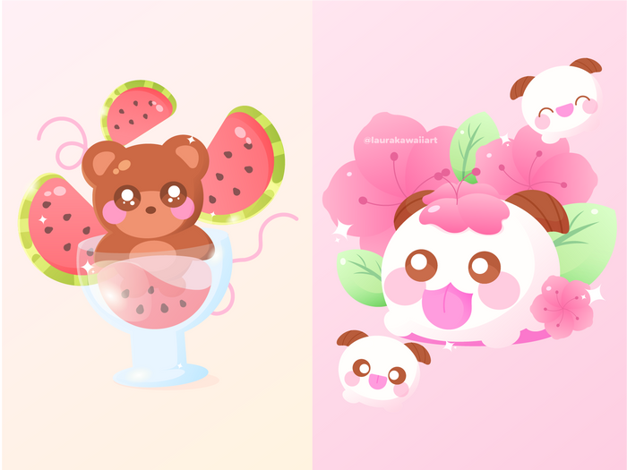 Comisión de Escena Kawaii | Ilustración Personalizada 🌸✨