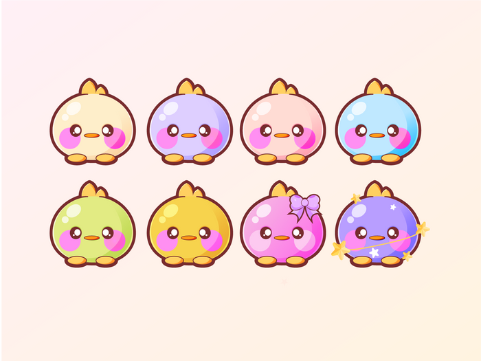 Insignias Kawaii para Twitch y Discord | Pack de 8 Insignias 🌸✨