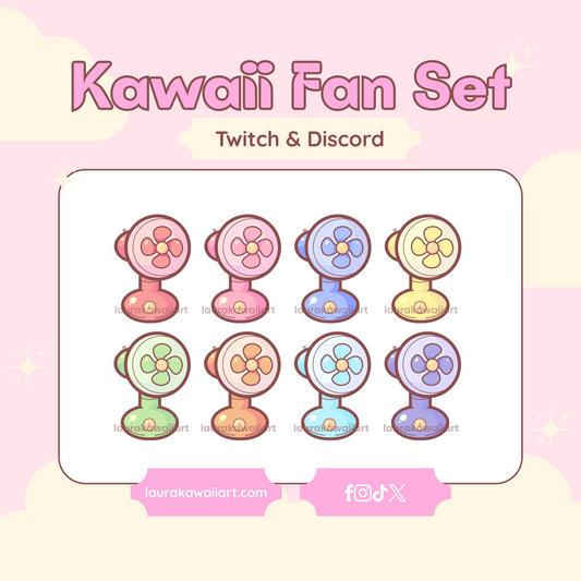 Kawaii Fun Set ✨- Badge Pack for Twitch & Discord